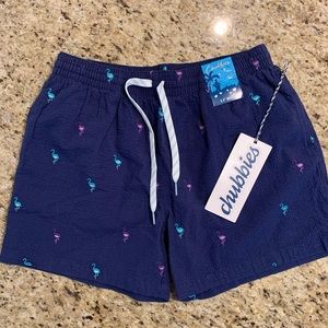 NWT Chubbies Seersucker Classic Swim Trunk
